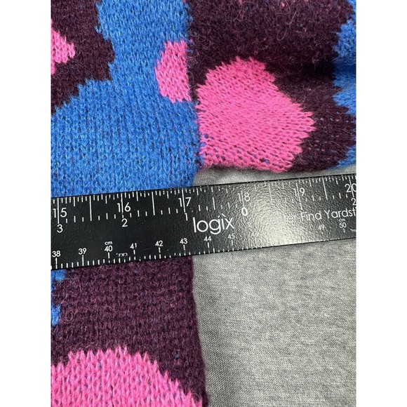 NEW! Lilly Pulitzer Ferrara Sweater Growl and Prowl Jacquard Blue Pink‎ SZ XXS - Picture 6 of 8